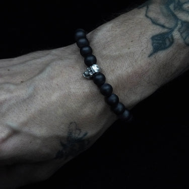 Skull Bracelet - Beaded Bracelet - Gothic Jewellery